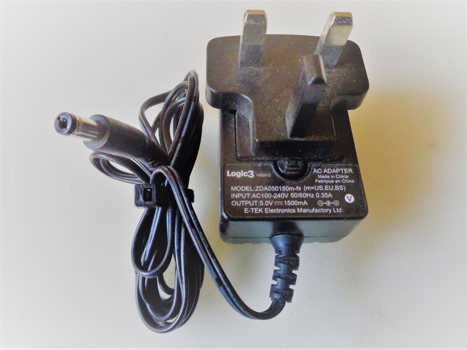 New Logic3 ZDA050150m-N POWER Adapter 5V 1500mA AC DC Charger - Click Image to Close